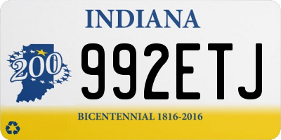 IN license plate 992ETJ