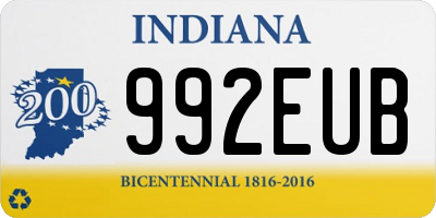 IN license plate 992EUB