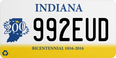 IN license plate 992EUD