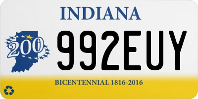 IN license plate 992EUY