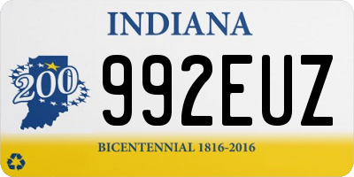 IN license plate 992EUZ