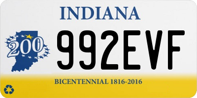 IN license plate 992EVF