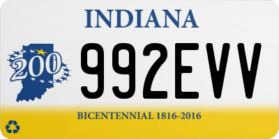 IN license plate 992EVV