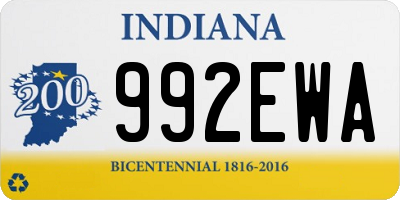 IN license plate 992EWA