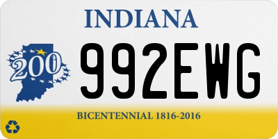 IN license plate 992EWG