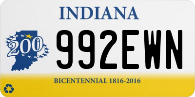 IN license plate 992EWN