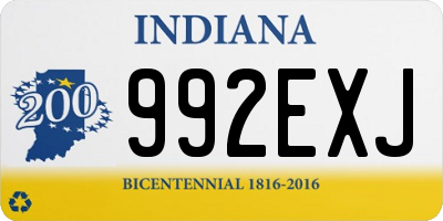 IN license plate 992EXJ