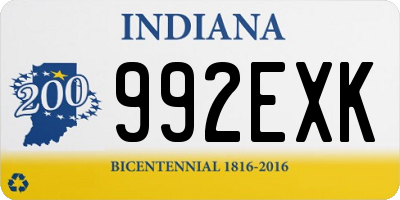 IN license plate 992EXK