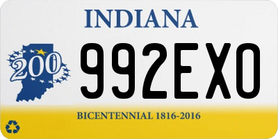 IN license plate 992EXO