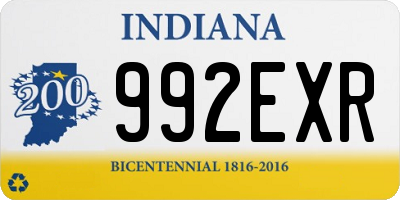 IN license plate 992EXR