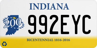 IN license plate 992EYC