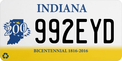 IN license plate 992EYD