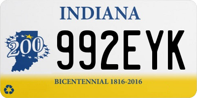 IN license plate 992EYK