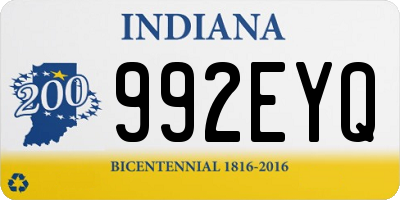IN license plate 992EYQ