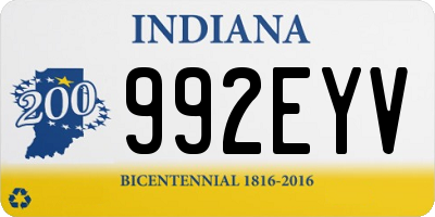 IN license plate 992EYV