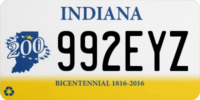 IN license plate 992EYZ