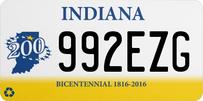 IN license plate 992EZG