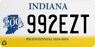 IN license plate 992EZT