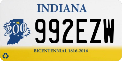 IN license plate 992EZW