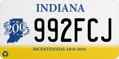 IN license plate 992FCJ