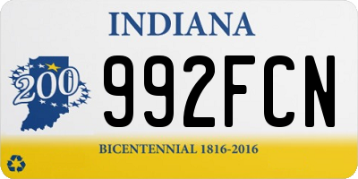 IN license plate 992FCN