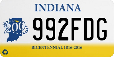 IN license plate 992FDG