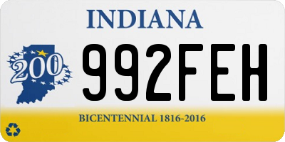 IN license plate 992FEH