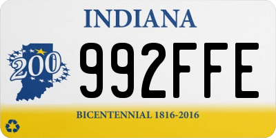 IN license plate 992FFE