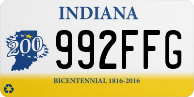 IN license plate 992FFG