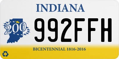 IN license plate 992FFH