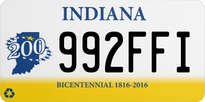 IN license plate 992FFI