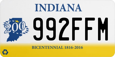 IN license plate 992FFM