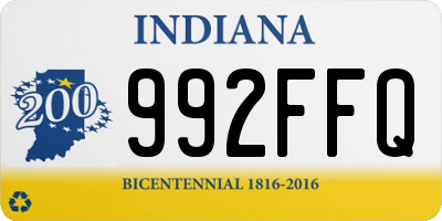 IN license plate 992FFQ