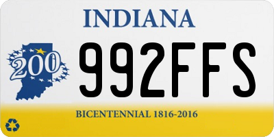 IN license plate 992FFS