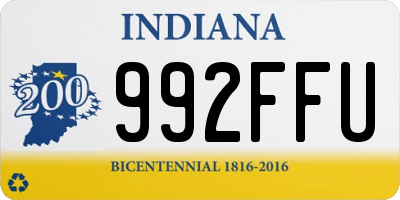 IN license plate 992FFU