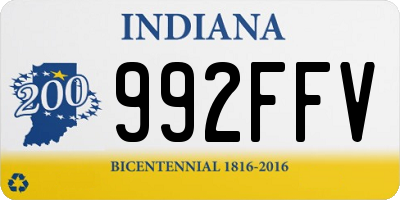 IN license plate 992FFV