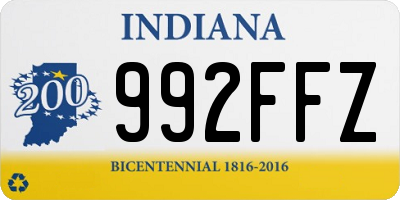 IN license plate 992FFZ