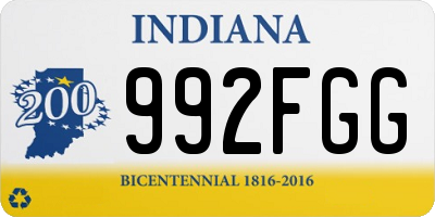 IN license plate 992FGG