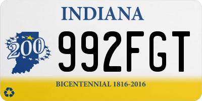 IN license plate 992FGT