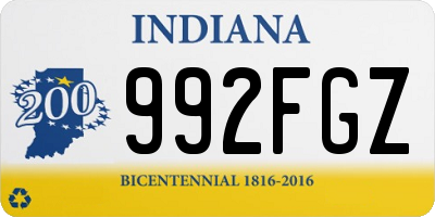 IN license plate 992FGZ