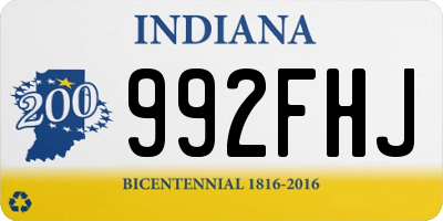 IN license plate 992FHJ