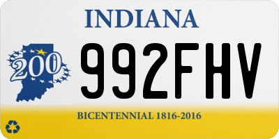 IN license plate 992FHV