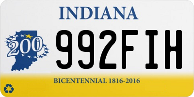 IN license plate 992FIH