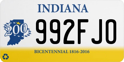 IN license plate 992FJO