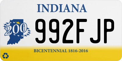 IN license plate 992FJP