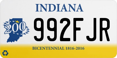 IN license plate 992FJR