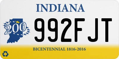 IN license plate 992FJT