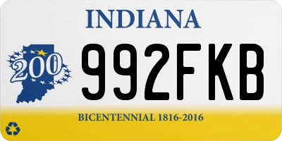 IN license plate 992FKB