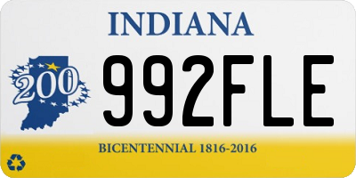 IN license plate 992FLE