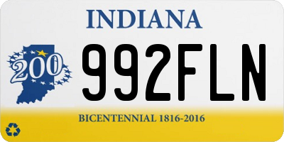 IN license plate 992FLN